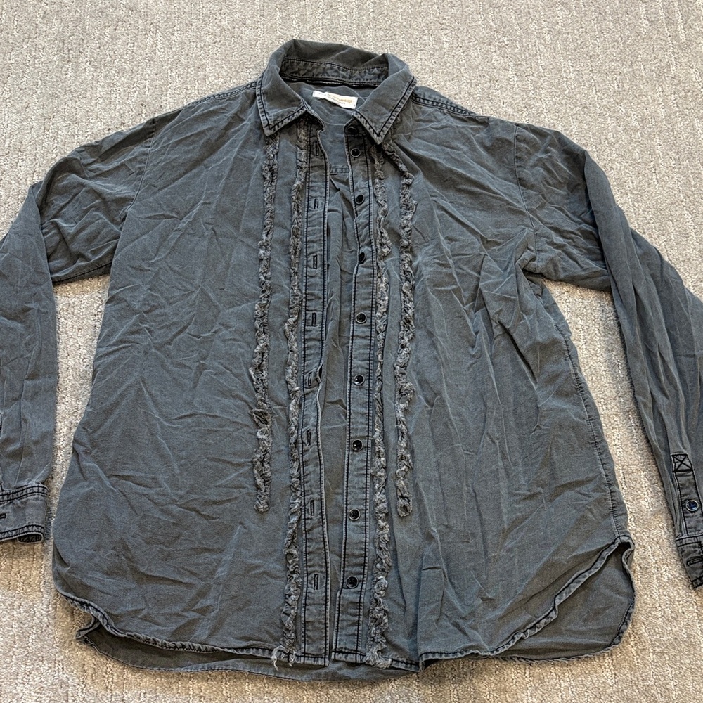 Anthropologie Pilcro and the Letterpress Juni ruffled blouse